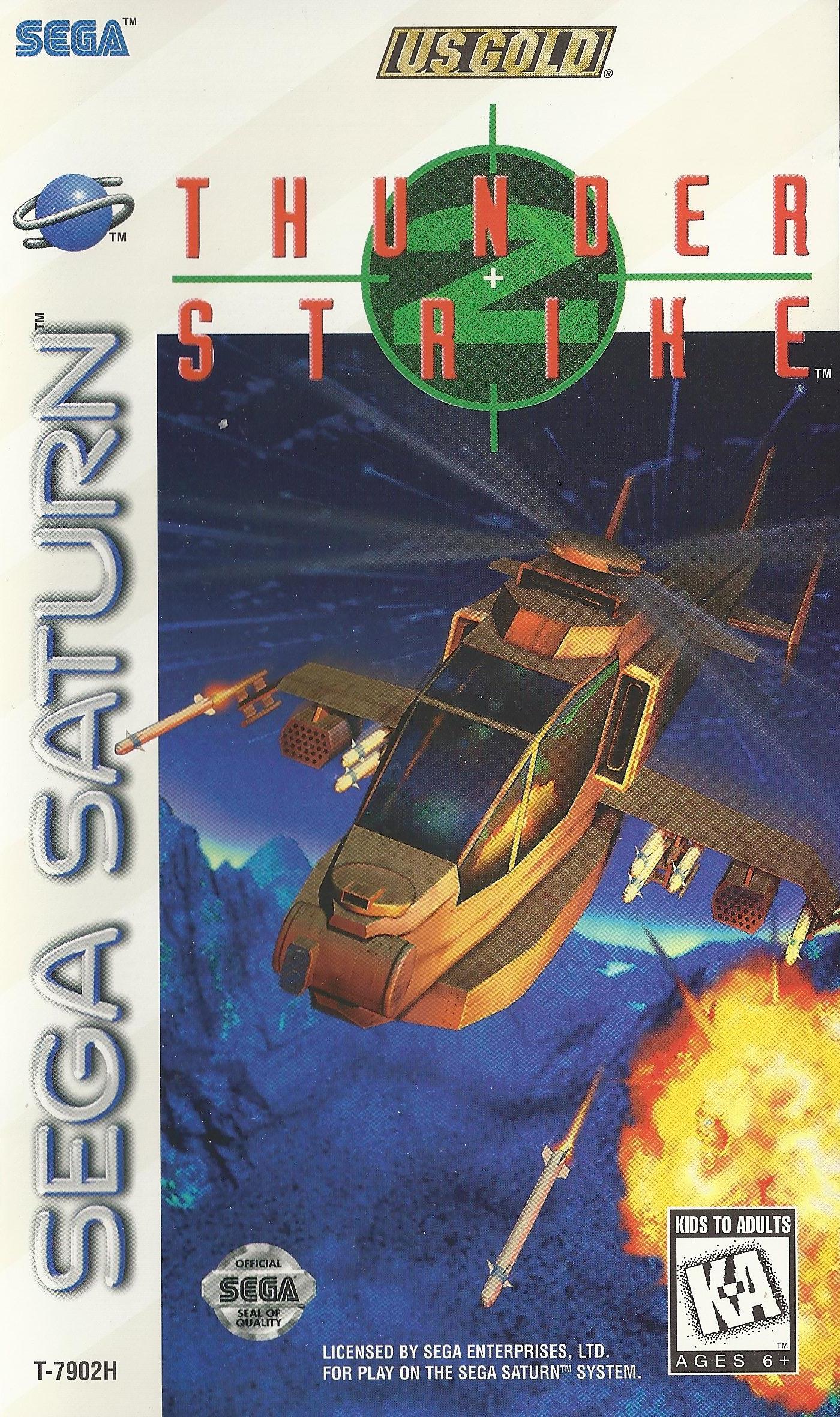 Thunder Strike 2 box art for Sega Saturn
